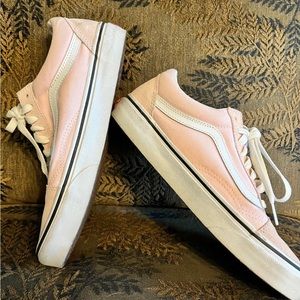PINK canvas and suede VANS WORN 1 TIME